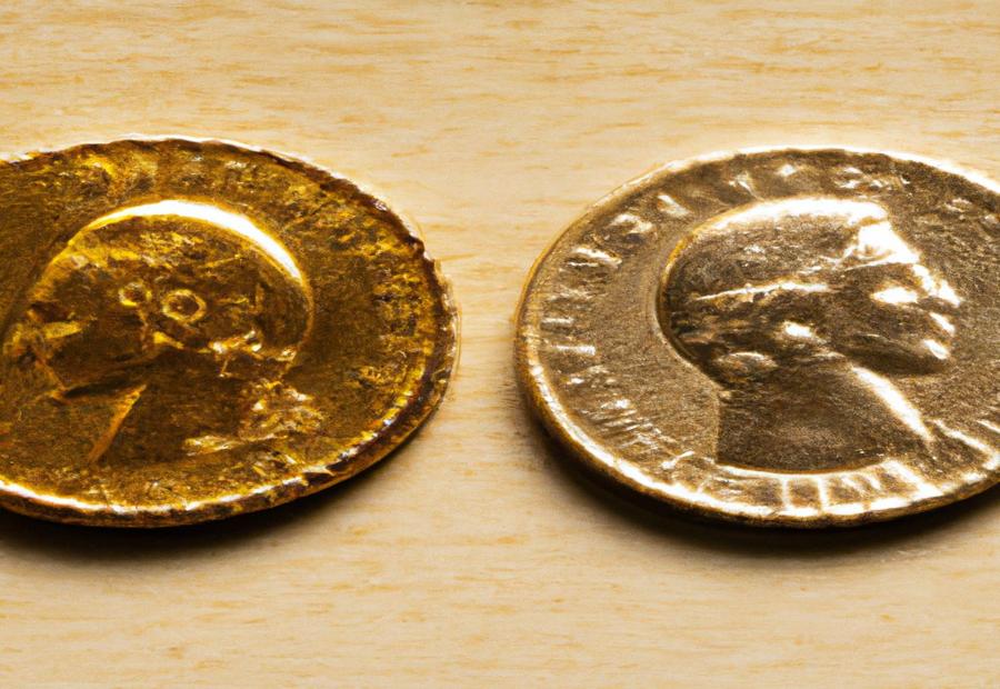 Gold-plated quarters vs. genuine gold quarters 