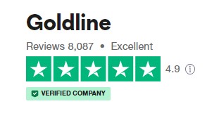 Goldline Review trustpilot rating